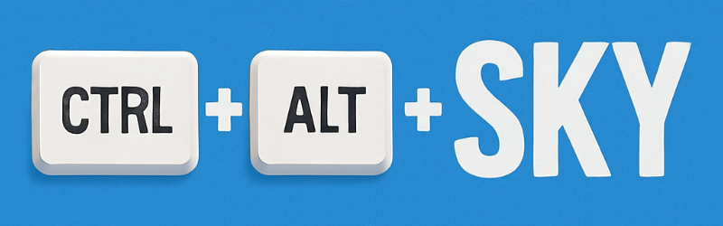 Ctrl + Alt + Sky graphic